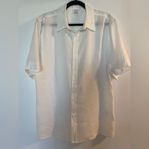 SIR The Label women’s organic linen boxy short sleeve shirt, brand new, no tags.